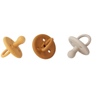 Liewood Sutter - Silikone - 3-pak - Str. 2 - Paula - Yellow Mell