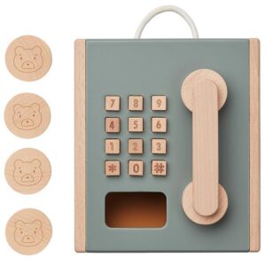 Liewood Trælegetøj - Telefon - Rufus - Faune Green/Golden Carame