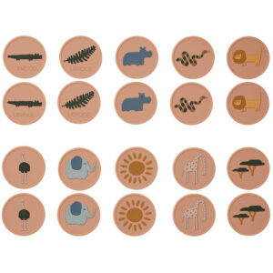 Liewood Vendespil - Easton - 20 Brikker - Safari/Pale Tuscany Mu