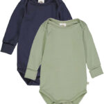 Müsli Body l/æ - Cozy Me - 2-pak - Poetry Green/Night Blue