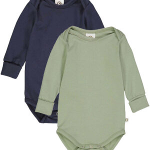 Müsli Body l/æ - Cozy Me - 2-pak - Poetry Green/Night Blue