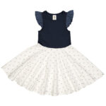 Müsli Kjole - Rib - Daisy - Night Blue