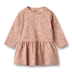 Bessie Jersey Kjole - Rose dust flower meadow - 2 ÅR