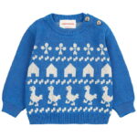 Bobo Choses Bluse - Strik - Farm Jaquard - Blå