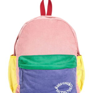 Bobo Choses Skoletaske - Fløjl - Color Block