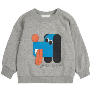 Bobo Choses Sweatshirt - Doggy Mate - Light Heather Grey