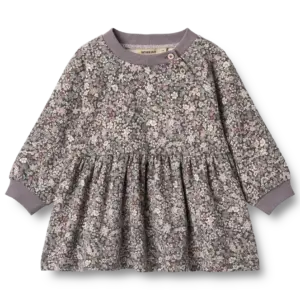 Dorthea Jersey Kjole - Purple stone flowers - 12 MDR.