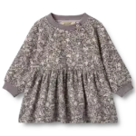 Dorthea Jersey Kjole - Purple stone flowers - 2 ÅR