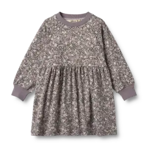 Dorthea Jersey Kjole - Purple stone flowers - 4 ÅR