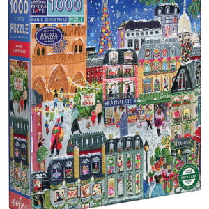 Eeboo Puslespil - 1000 Brikker - 58,4x58,4 cm - Paris Christmas