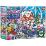 Eeboo Puslespil - 20 Brikker - 28x38 cm - Woodland Winter