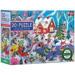 Eeboo Puslespil - 20 Brikker - 28x38 cm - Woodland Winter