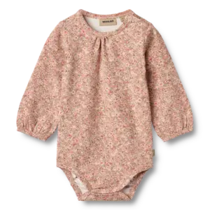 Elmine Body Langærmet - Rose dust flower meadow - 9 MDR.