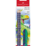 Faber-Castell Blyantsæt - 3 Dele - Dinosaur