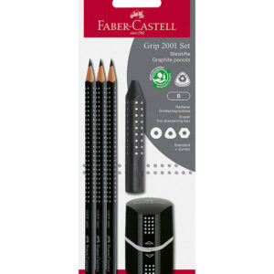Faber-Castell Blyantsæt - Grip - 5 Dele - Sort