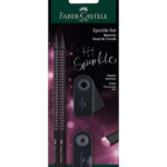 Faber-Castell Blyantsæt - Sparkle - 4 Dele - Black Edition - Mid