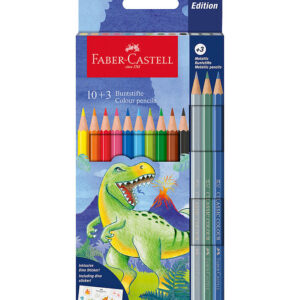 Faber-Castell Farveblyanter - 10+3 stk. - Dinosaur Metallic
