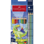 Faber-Castell Farveblyanter - 13 stk. - Grip Dino