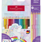 Faber-Castell Farveblyanter - Trekantet - Grip Unicorn - 18+6 st