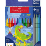 Faber-Castell Tuscher - 10+3 stk. - Dinosaur - Metallic
