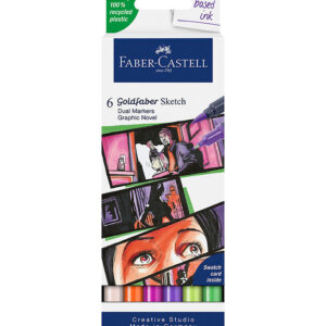 Faber-Castell Tuscher - 6 Stk. - Goldfaber Sketch - Graphic Nove