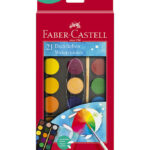 Faber-Castell Vandfarver - Akvarel - 21 Farver + 1 Pensel