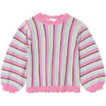 Fliink Bluse - Strik - Bowie Stripe - Sandshell Multi