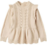 Fliink Bluse - Strik - Viskose - Alilly Peplum - Sandshell