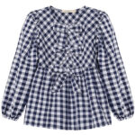 Fliink Bluse - Zorro - Insignia Sandshell Check