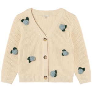 Fliink Cardigan - Strik - Cool Flower - Sandshell