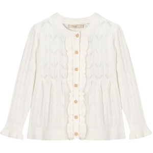 Fliink Cardigan - Strik - Sunny - Cloud Dancer