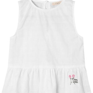 Fliink Top - Zorro - Cloud Dancer m. Hulmønster