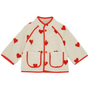 Flöss Fleecejakke - Simone - Soft white heart