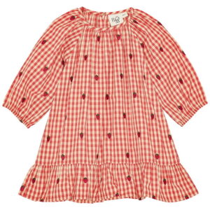 Flöss Kjole - Molly - Berry Gingham m. Tern