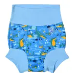 Happy nappy - Crocodile swamp blue - 0-3 MDR.