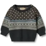 Julius Jacquard Pullover - Navy - 6 MDR.