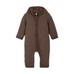 Køredragt Ører Uld Fleece - Brown Melange - 92