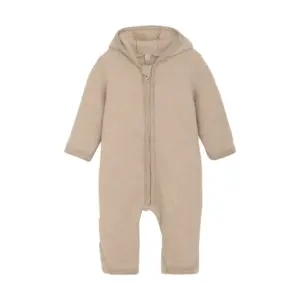 Køredragt Ører Uld Fleece - Camel Melange - 86