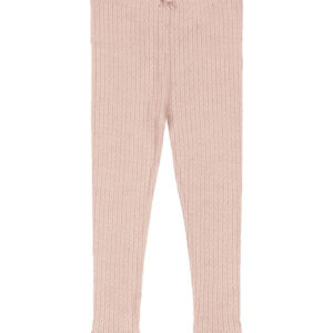 Konges Sløjd Leggings - Minnie - Cameo Rose m. Hulmønster