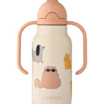 Liewood Drikkedunk - Kimmie - 250 ml - Cats and Dogs/Sandy