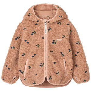 Liewood Fleecejakke - Mara - Berry/Pale Tuscany/Embroidery