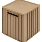 Liewood Foldekasse m. Låg - 30,5x32x31,5 cm - Elijah - Oat
