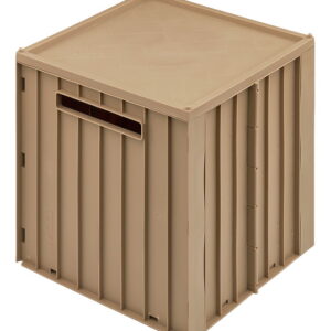 Liewood Foldekasse m. Låg - 30,5x32x31,5 cm - Elijah - Oat