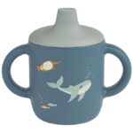 Liewood Kop m. Tud - Neil Sippy Cup - Silikone - Arctic Sea/Ocea