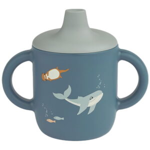 Liewood Kop m. Tud - Neil Sippy Cup - Silikone - Arctic Sea/Ocea