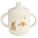 Liewood Kop m. Tud - Neil Sippy Cup - Silikone - Elephant/Creme