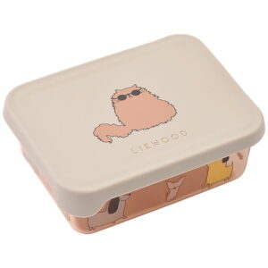 Liewood Snackbox - Ako - Cats and Dogs/Sandy