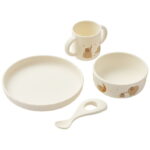 Liewood Spisesæt - Silikone - 4 Dele - Vivi - Elephant/Creme de