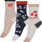 Liewood Strømper - 3-pak - Silas - Cherry Blossom/Classic Navy