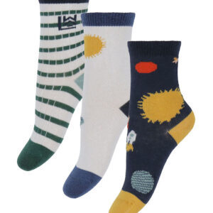 Liewood Strømper - 3-pak - Silas - Universe/Classic Navy